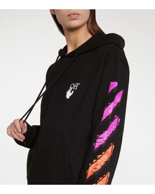 Off white black and pink hoodie cheap