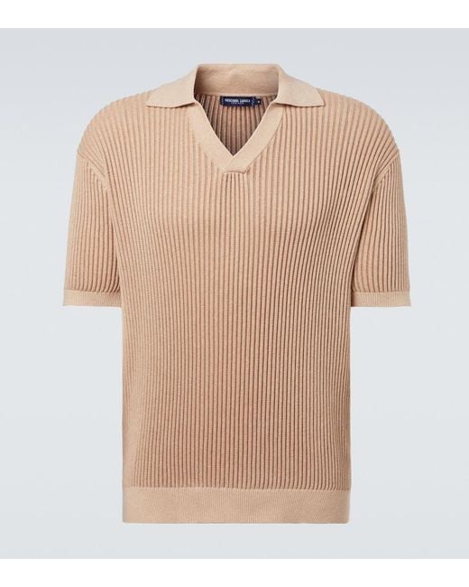 Frescobol Carioca Natural Rino Cotton And Cashmere Polo Shirt for men