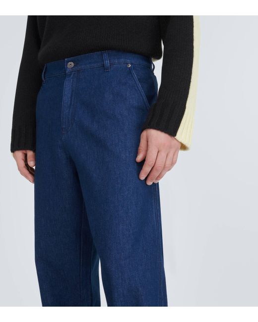 J.W. Anderson Blue Turn Up Wide-leg Jeans for men