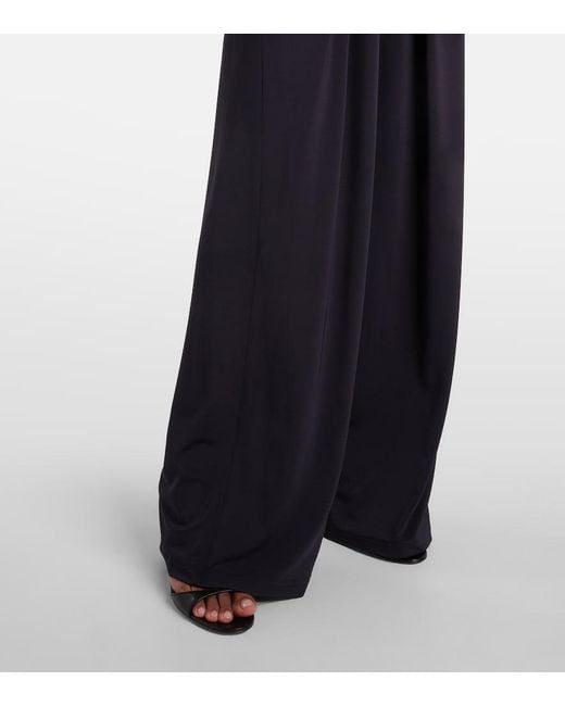 Max Mara Blue Fiero Draped Jumpsuit
