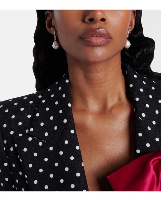 Jennifer Behr White Kristina-Plated Drop Earrings