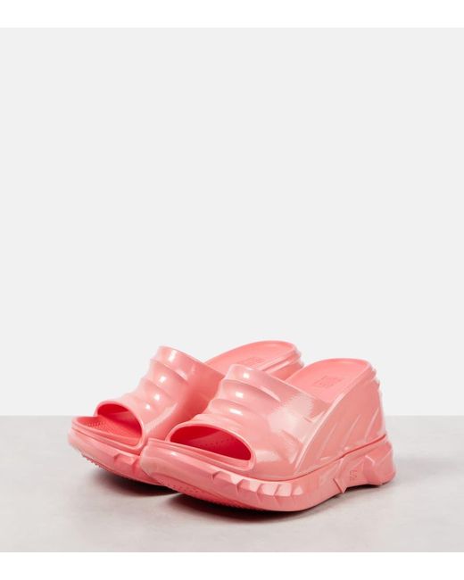 Givenchy Pink Wedge-Pantoletten Marshmallow