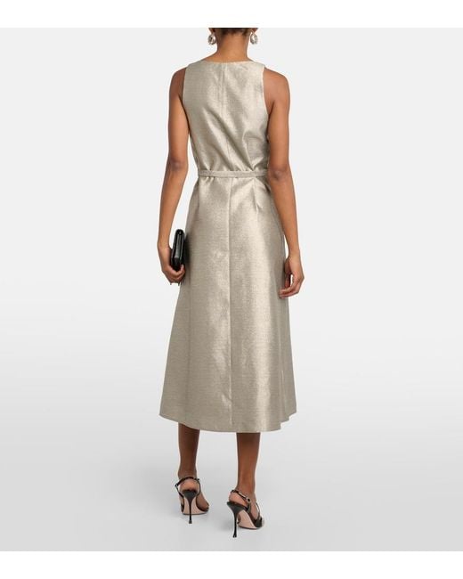 Joseph Desiree Metallic Midi Dress