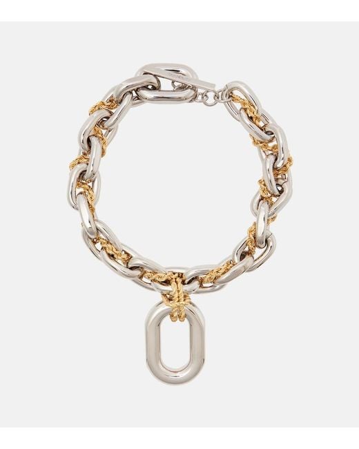 Rabanne Metallic Chain Necklace