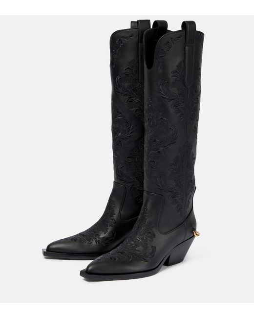 Zimmermann Black Duncan Leather Cowboy Boots