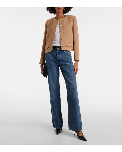 Nili Lotan Brown Paige Tweed Boucle Jacket