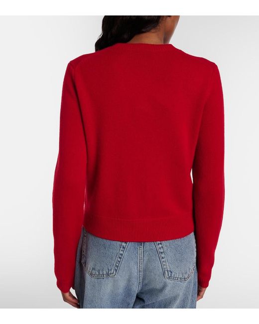 Tory Burch Red Cashmere Cardigan