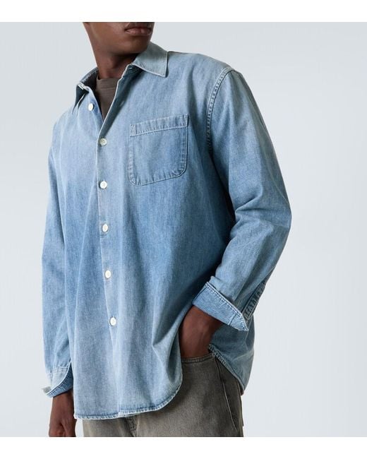 Our Legacy Blue Above Denim Shirt for men