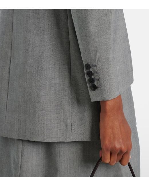 Calvin Klein Gray Parker Wool Jacket