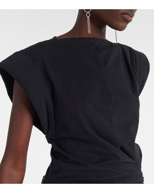 Tank Top Maisan De Jersey De Algodon Isabel Marant de color Black