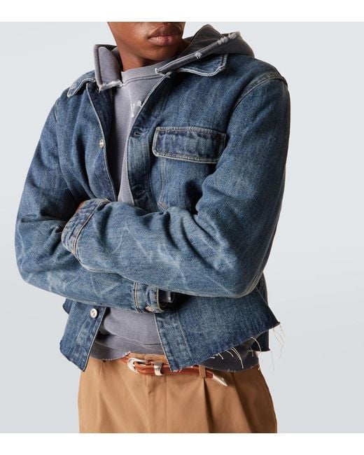 Our Legacy Blue Cut Rebirth Denim Jacket for men