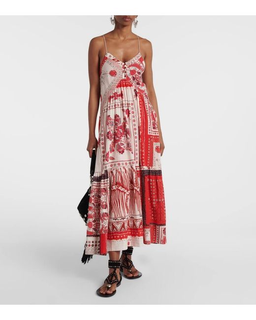Abito Midi Sabbage di Isabel Marant in Red