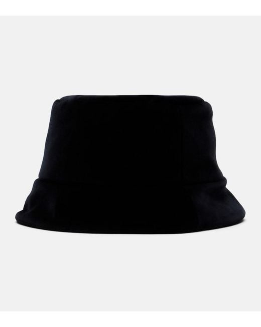 Prada Black Hut Aus Baumwollsamt