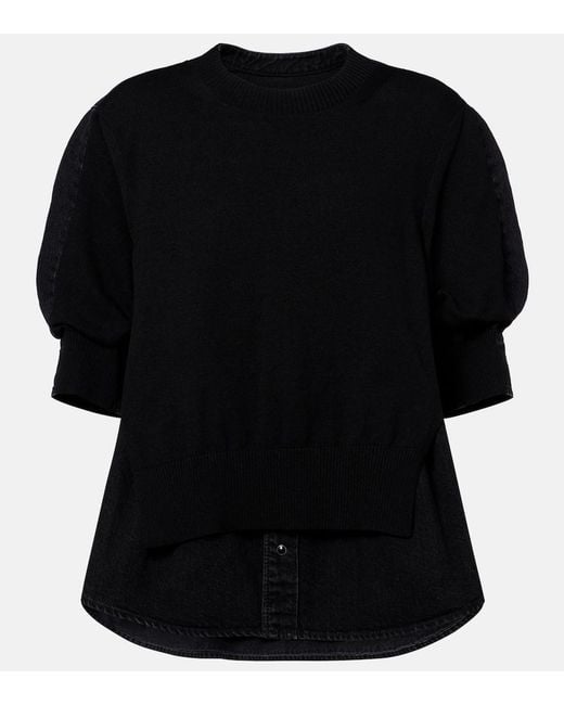 Pullover di Sacai in Black
