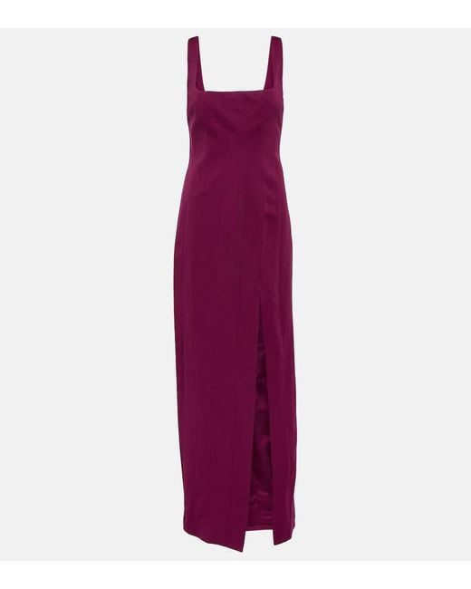 Staud Purple Maxikleid Portrait