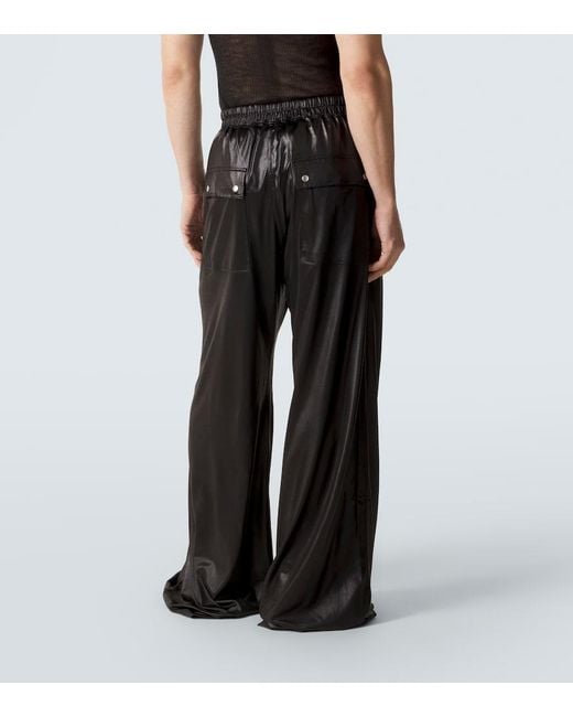 Rick Owens Black Bela Wide-Leg Pants for men