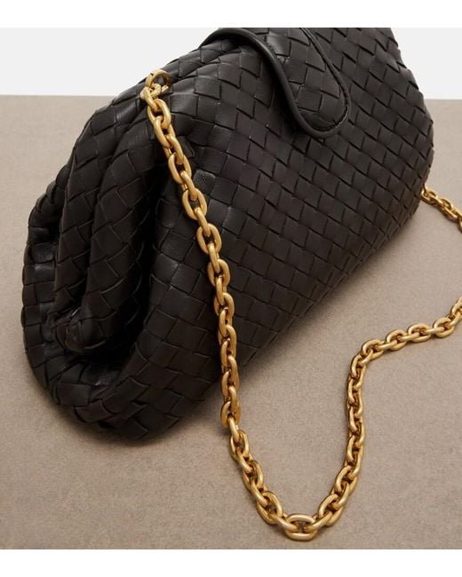 Bottega Veneta Black Lauren 1980 Small Leather Clutch
