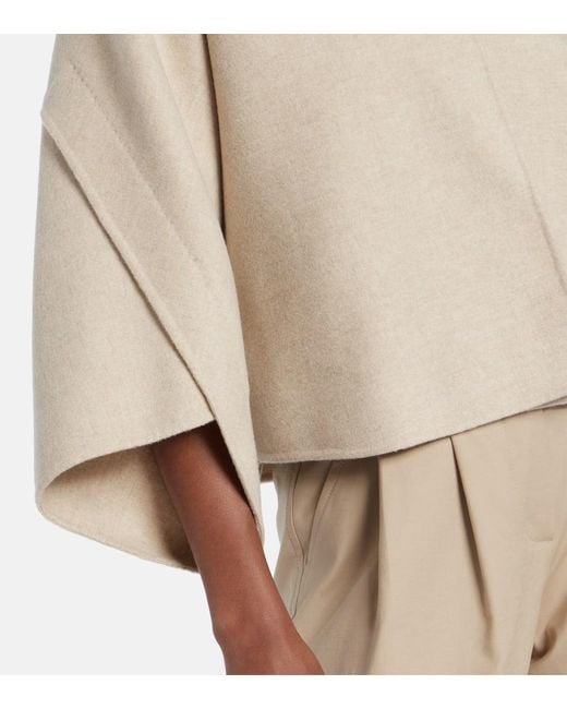 Veste Ovada En Laine Et Cachemire Max Mara en coloris Natural