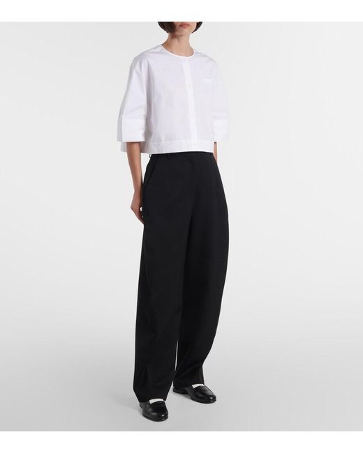 Camicia Cropped di Givenchy in White