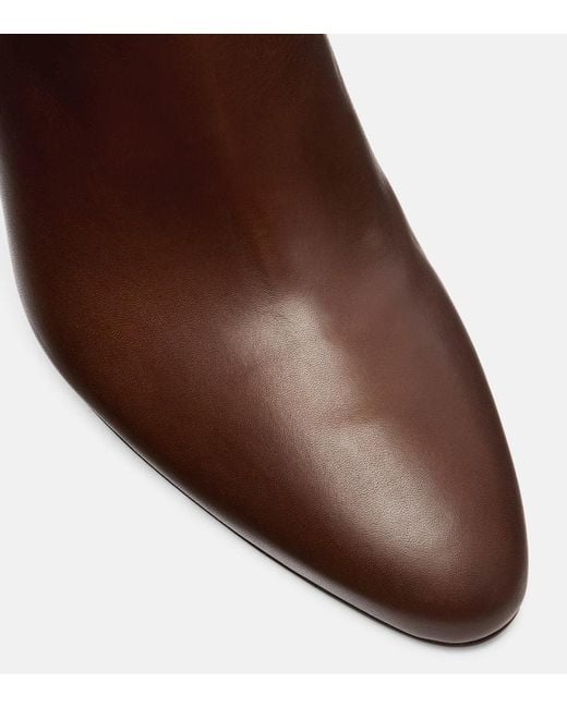 Paris Texas Brown Lavinia 100 Leather Ankle Boots
