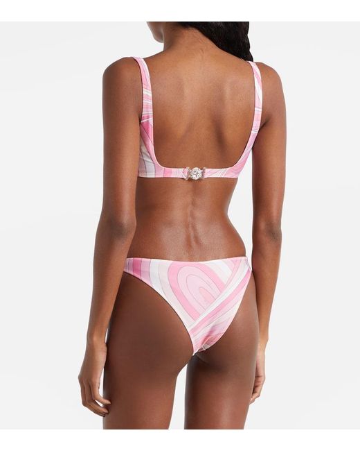 Slip Bikini Iride di Emilio Pucci in Pink