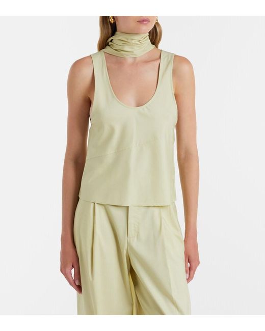 Top Olena Con Sciarpa di AYA MUSE in Yellow