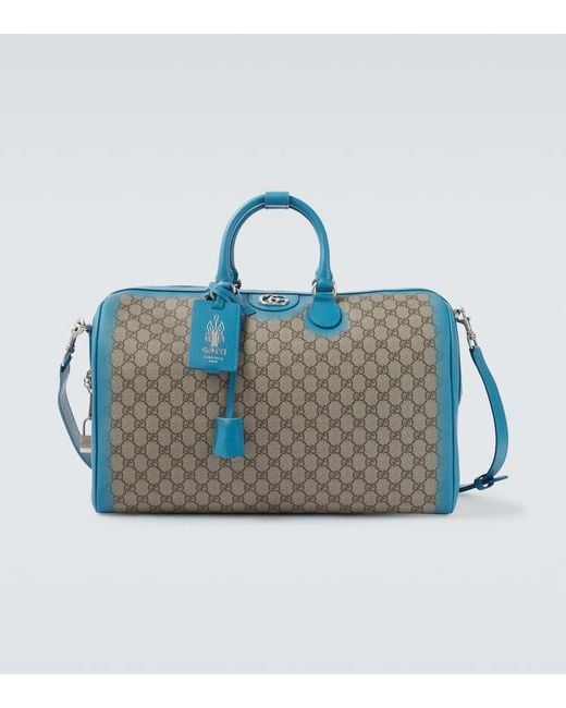 Gucci Blue Gg Duffel Bag for men