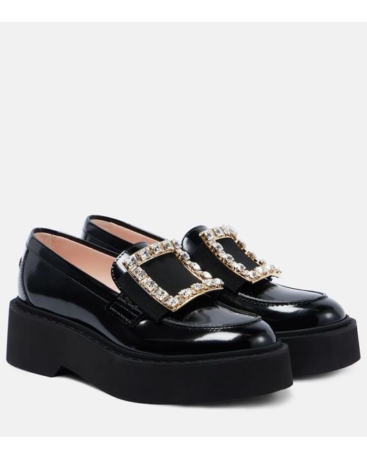 Mocassini Viv' Rangers Con Platform di Roger Vivier in Black