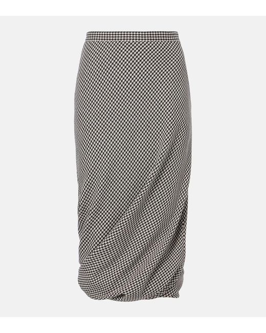 Balenciaga Gray Wool Skirt