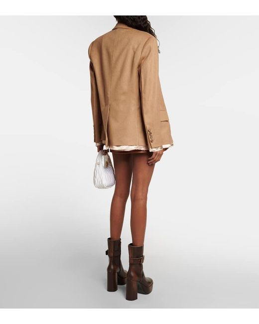 Miu Miu Brown Camel Hair Blazer