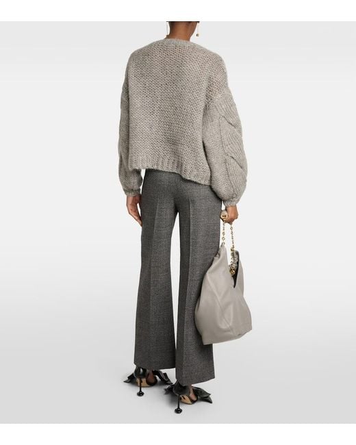 Loewe Gray Pullover Anagram Aus Einem Mohairgemisch