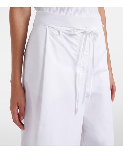 Jacquemus White Marin Cotton Bermuda Shorts