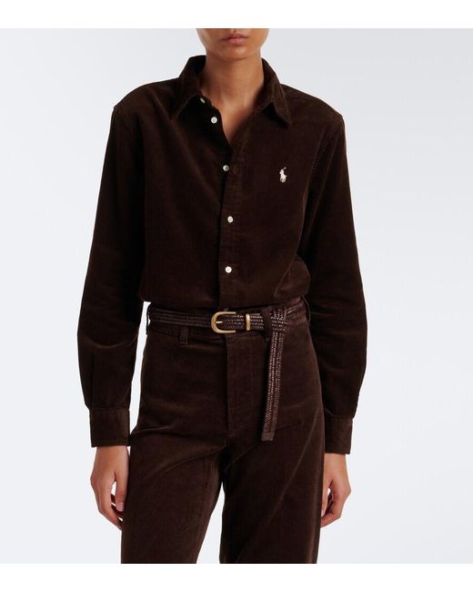 Polo Ralph Lauren Blue Cotton Corduroy Shirt