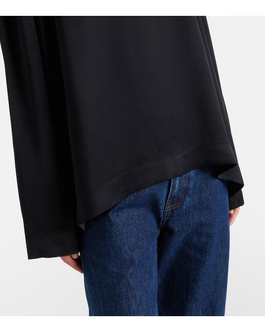 Top En Satin Totême  en coloris Black