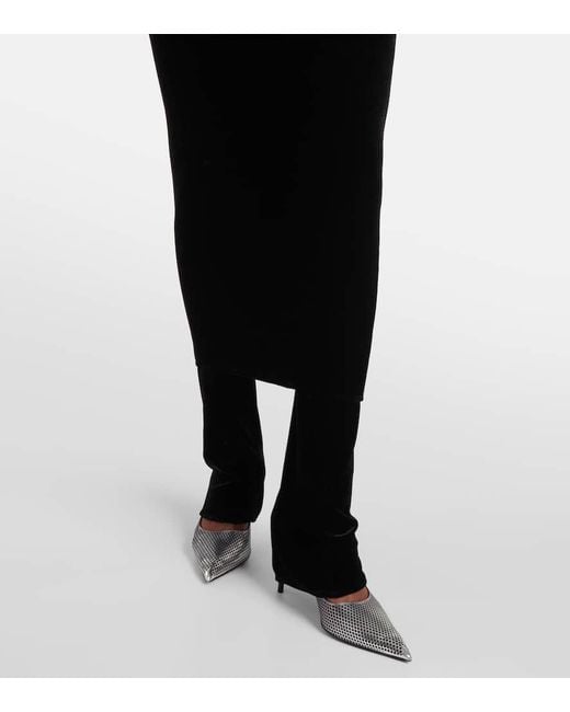 Alaïa Black Fluid Jersey Skirt Pants