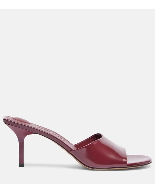 Jacquemus Pink Pantoletten Cubisto 70 Aus Leder