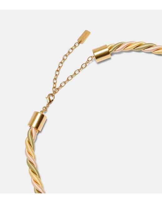 Collana Plage Con Cristalli di Chloé in Metallic