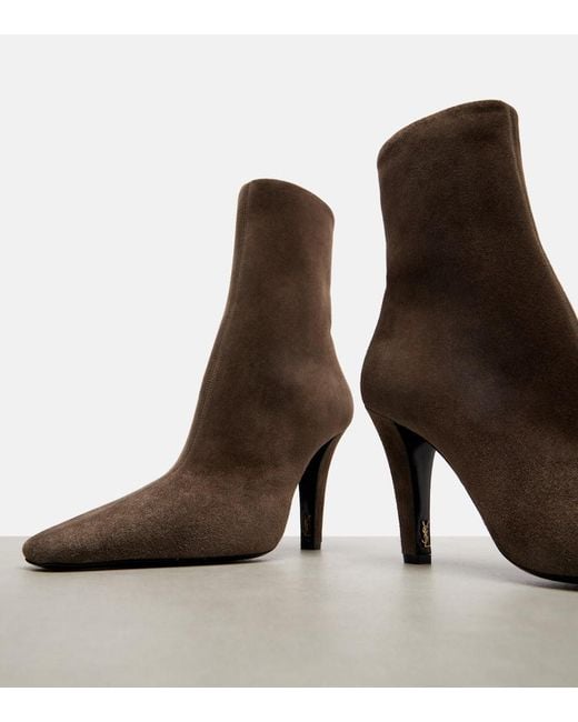 Botines Jill 95 De Ante Saint Laurent de color Brown