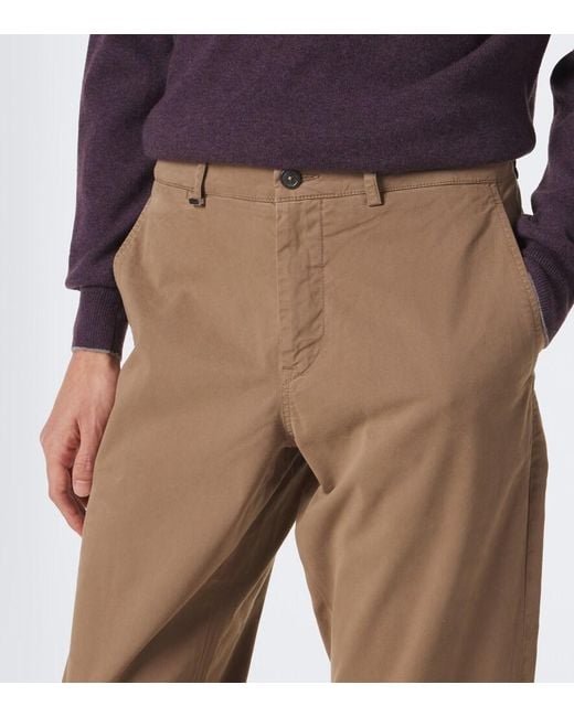 Etro Natural Cotton-Blend Chinos for men