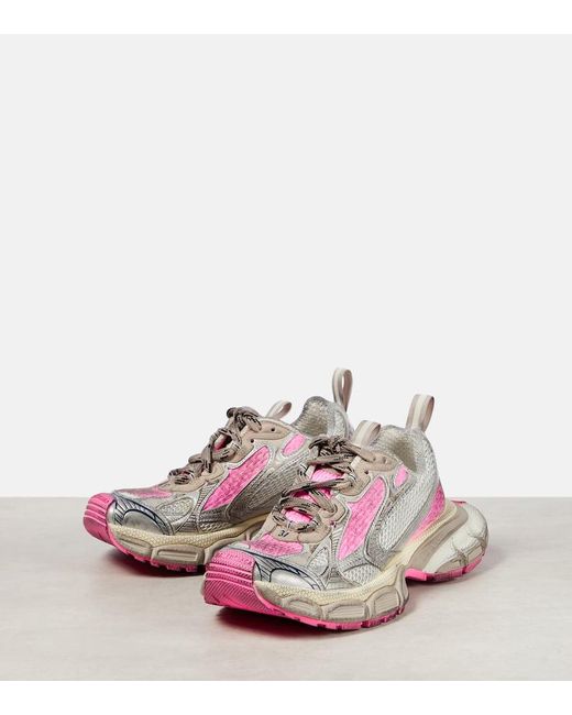 Sneakers 3XL in mesh di Balenciaga in Pink
