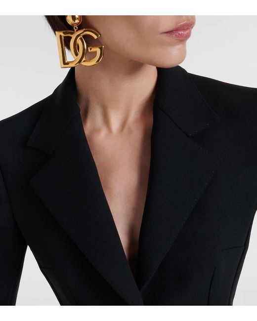 Dolce & Gabbana Black Blazer Dolce aus einem Wollgemisch
