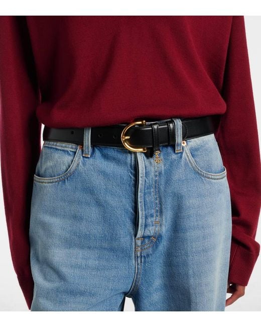 Gucci Black Leather Belt