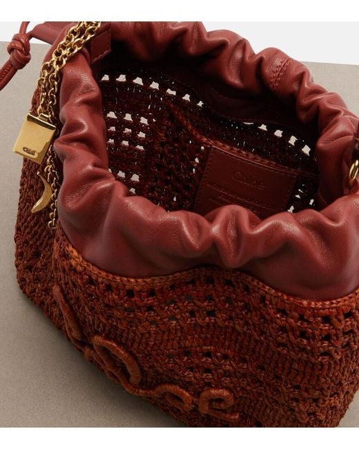 Borsa A Secchiello Mini di Chloé in Red