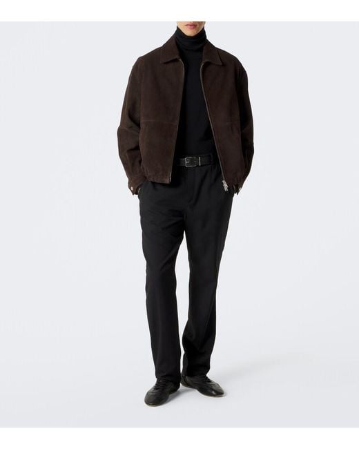 Arma Black Maddox Suede Blouson Jacket for men