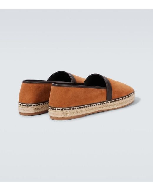 Manolo Blahnik Brown Nerano Suede Espadrilles for men