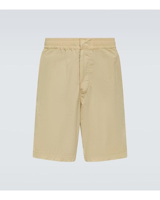 Stone Island Natural Ghost Compass Bermuda Shorts for men