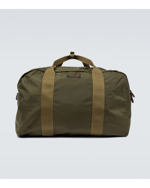 RRL Green Utility Nylon Travel Bag for men