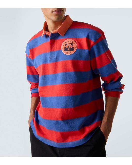 Polo De Algodon A Rayas Bode de hombre de color Red