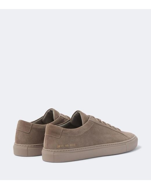 Common Projects Brown Achilles Suede Sneakers for men