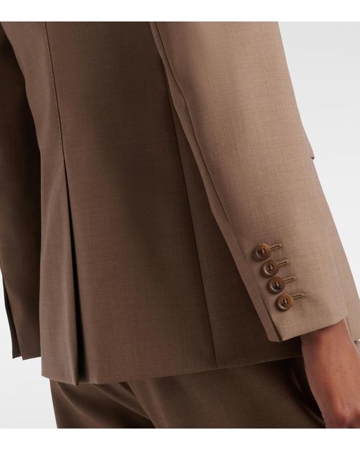 Max Mara Brown Circense Virgin Wool Blazer